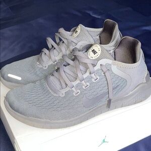 Nike Light Gray Running Shoes